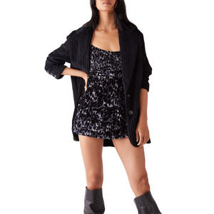 Free People Virgo Moon Velvet Minidress